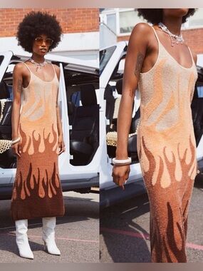 HOUSE OF SUNNY Hotel California Hockney Dress S